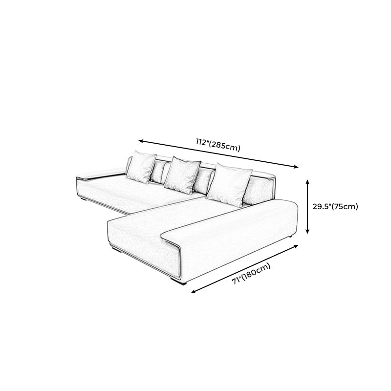 Faux leather Grey Sectional Armless Stain-Resistant Sectional for Living Room Clearhalo 'furn' 'furn_sectionals' 'Furniture' 'furniture_sectionals' 'kitchen' 'kitchen_sectionals' 'Living Room Furniture' 'Sectionals' 4822216