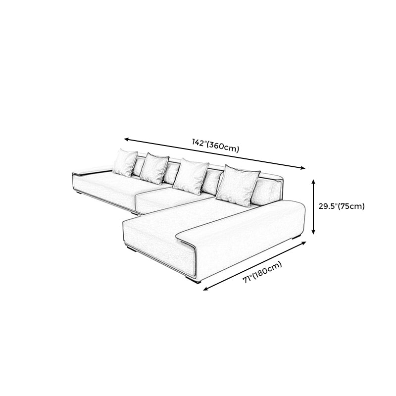 Faux leather Grey Sectional Armless Stain-Resistant Sectional for Living Room Clearhalo 'furn' 'furn_sectionals' 'Furniture' 'furniture_sectionals' 'kitchen' 'kitchen_sectionals' 'Living Room Furniture' 'Sectionals' 4822217