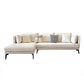 Contemporary Stain-Resistant Faux Leather Square Arm Sofa/Sectional for Living Room Clearhalo 'furn' 'furn_sectionals' 'Furniture' 'furniture_sectionals' 'Living Room Furniture' 'Sectionals' 4822229