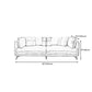 Contemporary Stain-Resistant Faux Leather Square Arm Sofa/Sectional for Living Room Clearhalo 'furn' 'furn_sectionals' 'Furniture' 'furniture_sectionals' 'Living Room Furniture' 'Sectionals' 4822239