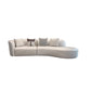 Stain-Resistant Modern Faux Leather Sofa/Sectional Pillowed Back Cushions 114"L x 57"W x 28"H Smoke Gray Clearhalo 'furn' 'furn_sectionals' 'Furniture' 'furniture_sectionals' 'kitchen' 'kitchen_sectionals' 'Living Room Furniture' 'Sectionals' 4822275