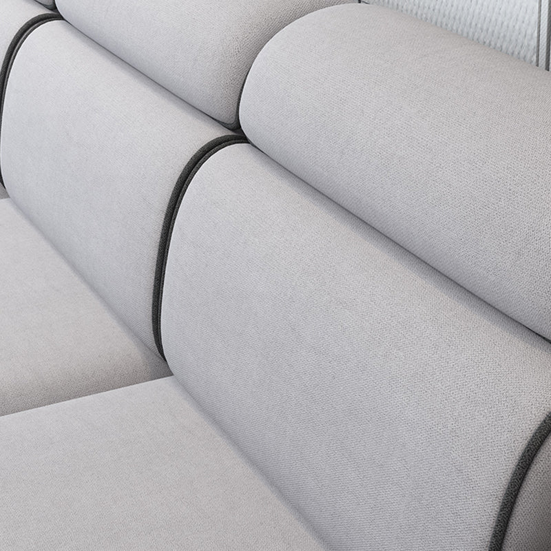 Contemporary L-Shape Sectional with Storage and USB for Apartment Clearhalo 'furn' 'furn_sectionals' 'Furniture' 'furniture_sectionals' 'kitchen' 'kitchen_sectionals' 'Living Room Furniture' 'Sectionals' 4822495