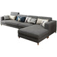 Faux Leather Contemporary Modular Sectional for Four People with Storage Clearhalo 'furn' 'furn_sectionals' 'Furniture' 'furniture_sectionals' 'kitchen' 'kitchen_sectionals' 'Living Room Furniture' 'Sectionals' 4822597