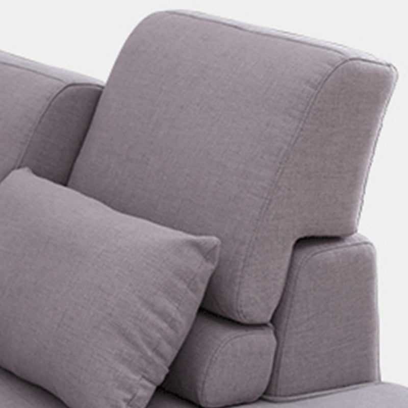 Faux Leather Contemporary Modular Sectional for Four People with Storage Clearhalo 'furn' 'furn_sectionals' 'Furniture' 'furniture_sectionals' 'kitchen' 'kitchen_sectionals' 'Living Room Furniture' 'Sectionals' 4822599