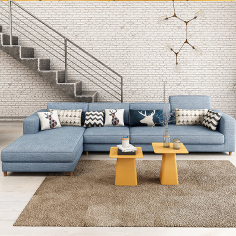 Faux Leather Contemporary Modular Sectional for Four People with Storage Clearhalo 'furn' 'furn_sectionals' 'Furniture' 'furniture_sectionals' 'kitchen' 'kitchen_sectionals' 'Living Room Furniture' 'Sectionals' 4822610