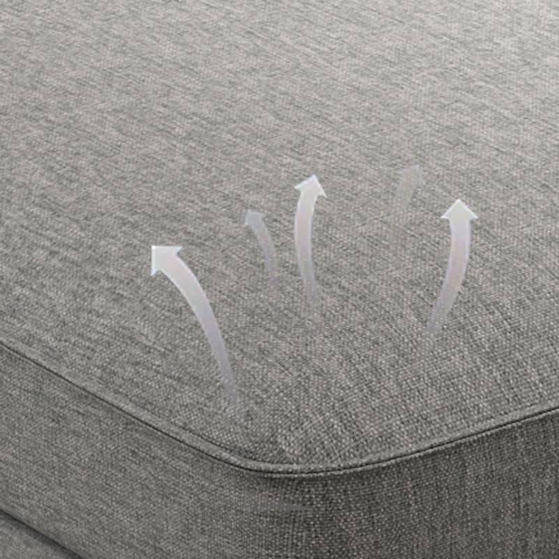 4-Seater L-Shape Storage Cushion Back Sectional Sofa with Chaise Clearhalo 'furn' 'furn_sectionals' 'Furniture' 'furniture_sectionals' 'kitchen' 'kitchen_sectionals' 'Living Room Furniture' 'Sectionals' 4822733