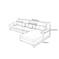 4-Seater L-Shape Storage Cushion Back Sectional Sofa with Chaise Clearhalo 'furn' 'furn_sectionals' 'Furniture' 'furniture_sectionals' 'kitchen' 'kitchen_sectionals' 'Living Room Furniture' 'Sectionals' 4822737