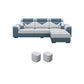 Contemporary Removable Cushions Sectionals 35.43"High Pillow Top Arm Sofa with Storage 85"L x 57"W x 35"H Clearhalo 'furn' 'furn_sectionals' 'Furniture' 'furniture_sectionals' 'kitchen' 'kitchen_sectionals' 'Living Room Furniture' 'Sectionals' 4822760