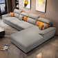Pillow Top Arms Stain-Resistant Soft Modular Sectionals with Reversible Chaise Light Gray Right Clearhalo 'furn' 'furn_sectionals' 'Furniture' 'furniture_sectionals' 'kitchen' 'kitchen_sectionals' 'Living Room Furniture' 'Sectionals' 4822795