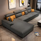 Pillow Top Arms Stain-Resistant Soft Modular Sectionals with Reversible Chaise Dark Gray Left Clearhalo 'furn' 'furn_sectionals' 'Furniture' 'furniture_sectionals' 'kitchen' 'kitchen_sectionals' 'Living Room Furniture' 'Sectionals' 4822799