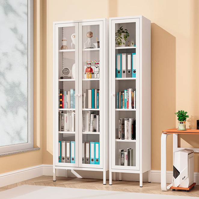 13.78"W Bookcase Scandinavian Style Shelf Bookcase for Home and Office with Door Clearhalo 'Bookcases' 'furn' 'furn_bookcases' 'Furniture' 'furniture_bookcases' 'kitchen' 'kitchen_bookcases' 'Living Room Furniture' 'Office Furniture' 4822932