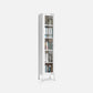 13.78"W Bookcase Scandinavian Style Shelf Bookcase for Home and Office with Door Clearhalo 'Bookcases' 'furn' 'furn_bookcases' 'Furniture' 'furniture_bookcases' 'kitchen' 'kitchen_bookcases' 'Living Room Furniture' 'Office Furniture' 4822934