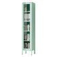 13.78"W Bookcase Scandinavian Style Shelf Bookcase for Home and Office with Door 14"L x 12"W x 71"H Blue Clearhalo 'Bookcases' 'furn' 'furn_bookcases' 'Furniture' 'furniture_bookcases' 'kitchen' 'kitchen_bookcases' 'Living Room Furniture' 'Office Furniture' 4822939