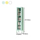 13.78"W Bookcase Scandinavian Style Shelf Bookcase for Home and Office with Door Clearhalo 'Bookcases' 'furn' 'furn_bookcases' 'Furniture' 'furniture_bookcases' 'kitchen' 'kitchen_bookcases' 'Living Room Furniture' 'Office Furniture' 4822942