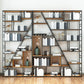 9.84"W 78.74"H Bookcase Industrial Style Open Back Bookcase for Study Room Home Office Clearhalo 'Bookcases' 'furn' 'furn_bookcases' 'Furniture' 'furniture_bookcases' 'kitchen' 'kitchen_bookcases' 'Living Room Furniture' 'Office Furniture' 4822944