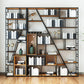 9.84"W 78.74"H Bookcase Industrial Style Open Back Bookcase for Study Room Home Office Clearhalo 'Bookcases' 'furn' 'furn_bookcases' 'Furniture' 'furniture_bookcases' 'kitchen' 'kitchen_bookcases' 'Living Room Furniture' 'Office Furniture' 4822946