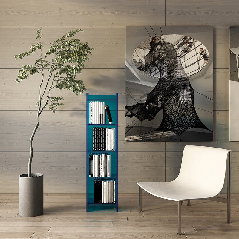 Closed Back Acrylic Standard Bookshelf Vertical Glam Bookshelf for Living Room Clearhalo 'Bookcases' 'furn' 'furn_bookcases' 'Furniture' 'furniture_bookcases' 'kitchen' 'kitchen_bookcases' 'Living Room Furniture' 'Office Furniture' 4822971