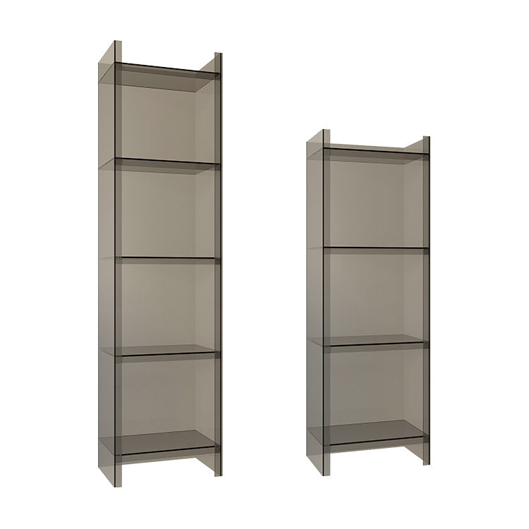 Closed Back Acrylic Standard Bookshelf Vertical Glam Bookshelf for Living Room Clearhalo 'Bookcases' 'furn' 'furn_bookcases' 'Furniture' 'furniture_bookcases' 'kitchen' 'kitchen_bookcases' 'Living Room Furniture' 'Office Furniture' 4822974