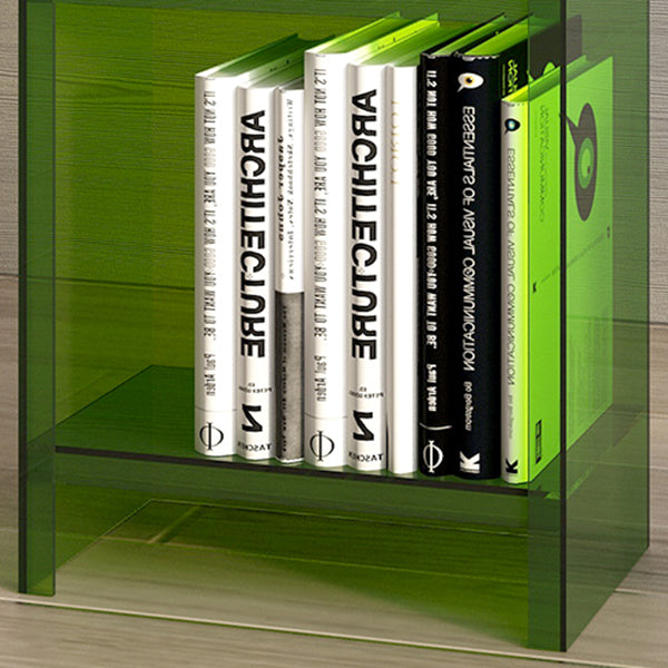 Closed Back Acrylic Standard Bookshelf Vertical Glam Bookshelf for Living Room Clearhalo 'Bookcases' 'furn' 'furn_bookcases' 'Furniture' 'furniture_bookcases' 'kitchen' 'kitchen_bookcases' 'Living Room Furniture' 'Office Furniture' 4822981