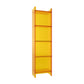 Closed Back Acrylic Standard Bookshelf Vertical Glam Bookshelf for Living Room 15.7"L x 9.8"W x 59.8"H Orange Clearhalo 'Bookcases' 'furn' 'furn_bookcases' 'Furniture' 'furniture_bookcases' 'kitchen' 'kitchen_bookcases' 'Living Room Furniture' 'Office Furniture' 4822987