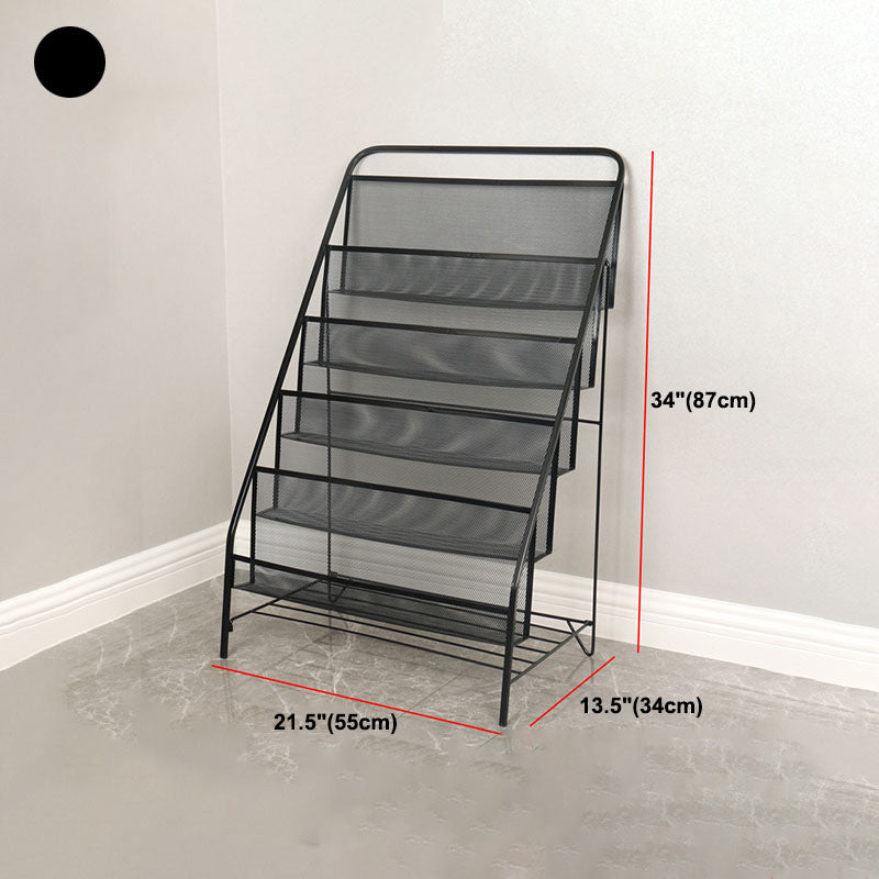 Industrial Metal Ladder Bookshelf Iron Vertical Bookshelf for Home Clearhalo 'Bookcases' 'furn' 'furn_bookcases' 'Furniture' 'furniture_bookcases' 'kitchen' 'kitchen_bookcases' 'Living Room Furniture' 'Office Furniture' 4823017