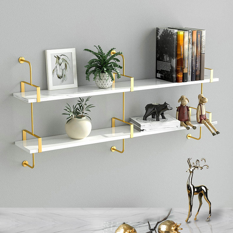 9.84"W Bookshelf Glam Style Wall Mounted Bookcase for Home Office Study Room Clearhalo 'Bookcases' 'furn' 'furn_bookcases' 'Furniture' 'furniture_bookcases' 'kitchen' 'kitchen_bookcases' 'Living Room Furniture' 'Office Furniture' 4823027