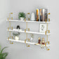 9.84"W Bookshelf Glam Style Wall Mounted Bookcase for Home Office Study Room Clearhalo 'Bookcases' 'furn' 'furn_bookcases' 'Furniture' 'furniture_bookcases' 'kitchen' 'kitchen_bookcases' 'Living Room Furniture' 'Office Furniture' 4823034