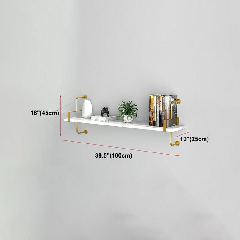 9.84"W Bookshelf Glam Style Wall Mounted Bookcase for Home Office Study Room Clearhalo 'Bookcases' 'furn' 'furn_bookcases' 'Furniture' 'furniture_bookcases' 'kitchen' 'kitchen_bookcases' 'Living Room Furniture' 'Office Furniture' 4823037