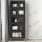 Glam Manufactured Wood Standard Bookcase Vertical Bookcase with Glass Doors Clearhalo 'Bookcases' 'furn' 'furn_bookcases' 'Furniture' 'furniture_bookcases' 'kitchen' 'kitchen_bookcases' 'Living Room Furniture' 'Office Furniture' 4823055