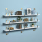 7.87"W Bookshelf Glam Style Wall Mounted Solid Wood Bookcase for Office Study Room 59.1"L x 7.9"W x 43.3"H Gold Clearhalo 'Bookcases' 'furn' 'furn_bookcases' 'Furniture' 'furniture_bookcases' 'kitchen' 'kitchen_bookcases' 'Living Room Furniture' 'Office Furniture' 4823075