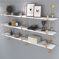 7.87"W Bookshelf Glam Style Wall Mounted Solid Wood Bookcase for Office Study Room Clearhalo 'Bookcases' 'furn' 'furn_bookcases' 'Furniture' 'furniture_bookcases' 'kitchen' 'kitchen_bookcases' 'Living Room Furniture' 'Office Furniture' 4823081