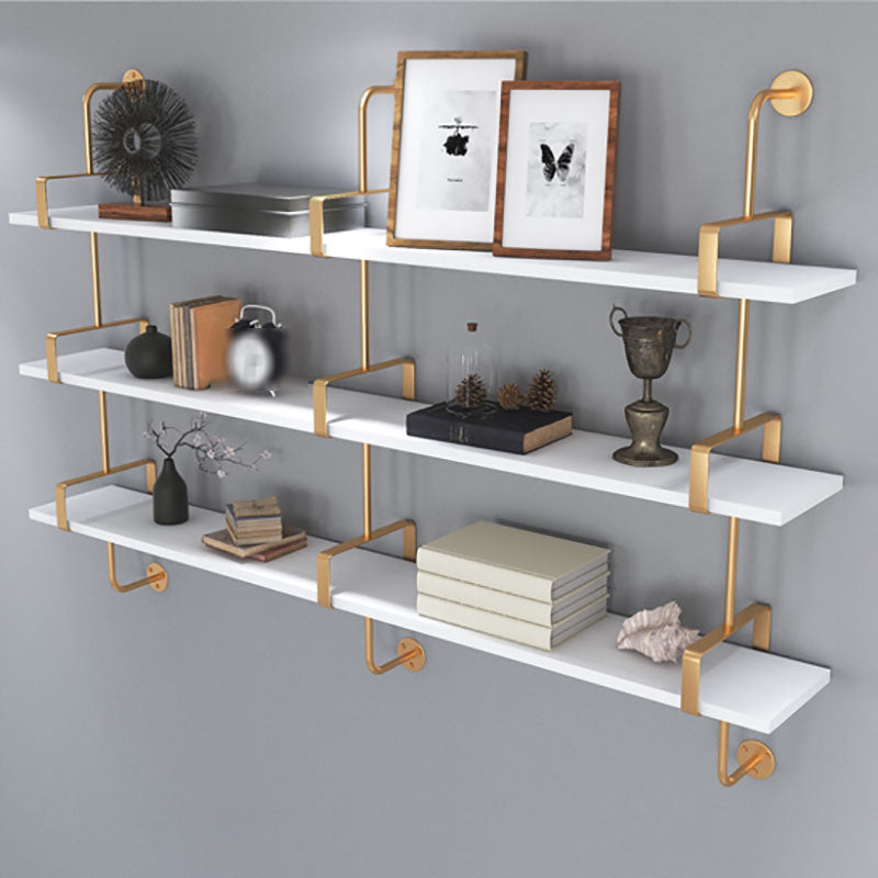 7.87"W Bookshelf Glam Style Wall Mounted Solid Wood Bookcase for Office Study Room Clearhalo 'Bookcases' 'furn' 'furn_bookcases' 'Furniture' 'furniture_bookcases' 'kitchen' 'kitchen_bookcases' 'Living Room Furniture' 'Office Furniture' 4823081