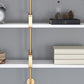 7.87"W Bookshelf Glam Style Wall Mounted Solid Wood Bookcase for Office Study Room Clearhalo 'Bookcases' 'furn' 'furn_bookcases' 'Furniture' 'furniture_bookcases' 'kitchen' 'kitchen_bookcases' 'Living Room Furniture' 'Office Furniture' 4823087