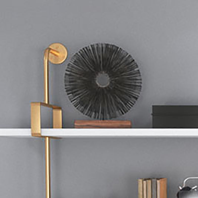 7.87"W Bookshelf Glam Style Wall Mounted Solid Wood Bookcase for Office Study Room Clearhalo 'Bookcases' 'furn' 'furn_bookcases' 'Furniture' 'furniture_bookcases' 'kitchen' 'kitchen_bookcases' 'Living Room Furniture' 'Office Furniture' 4823088