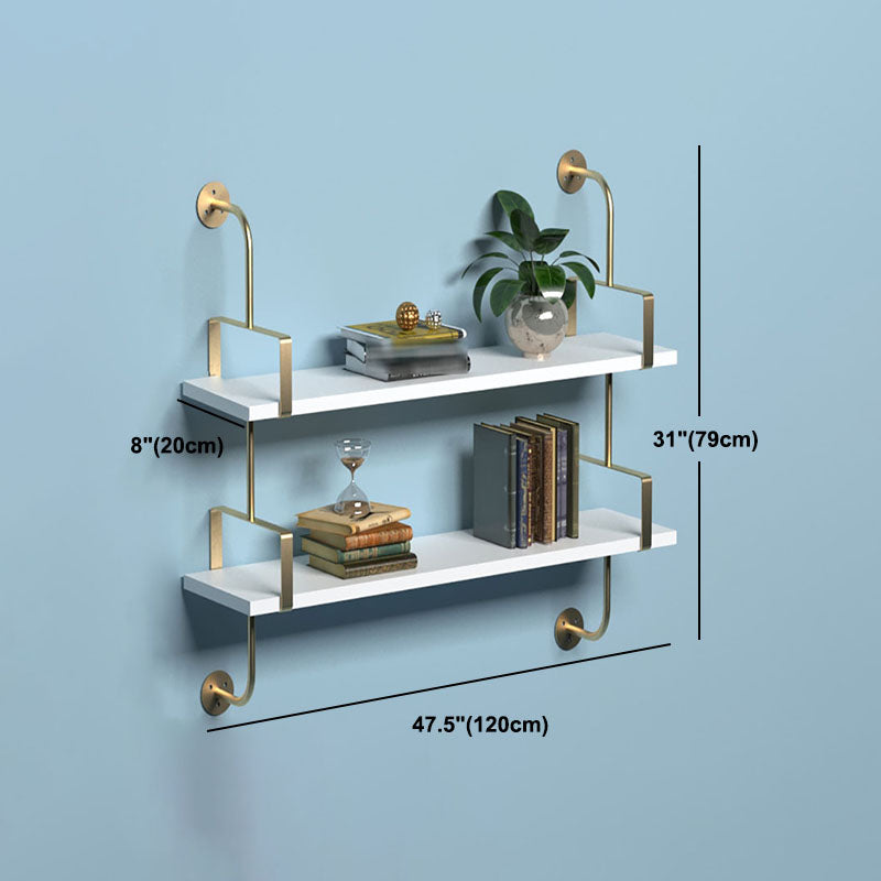 7.87"W Bookshelf Glam Style Wall Mounted Solid Wood Bookcase for Office Study Room Clearhalo 'Bookcases' 'furn' 'furn_bookcases' 'Furniture' 'furniture_bookcases' 'kitchen' 'kitchen_bookcases' 'Living Room Furniture' 'Office Furniture' 4823094