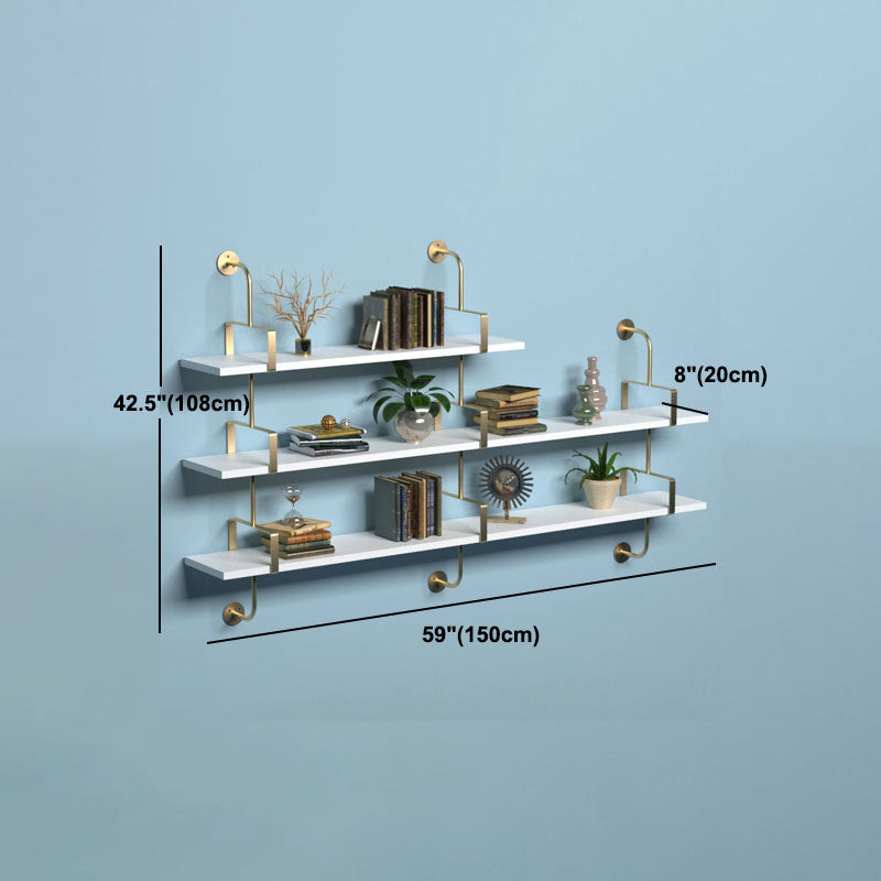 7.87"W Bookshelf Glam Style Wall Mounted Solid Wood Bookcase for Office Study Room Clearhalo 'Bookcases' 'furn' 'furn_bookcases' 'Furniture' 'furniture_bookcases' 'kitchen' 'kitchen_bookcases' 'Living Room Furniture' 'Office Furniture' 4823102