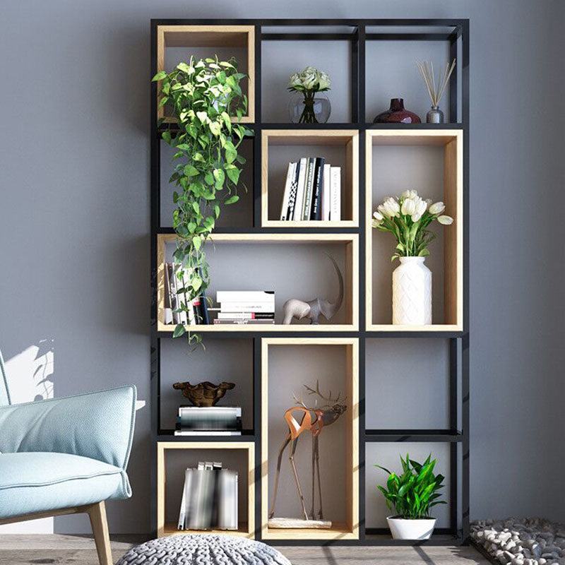 9.84"W Bookcase Industrial Style Open Back Bookcase for Home Study Room Office Clearhalo 'Bookcases' 'furn' 'furn_bookcases' 'Furniture' 'furniture_bookcases' 'kitchen' 'kitchen_bookcases' 'Living Room Furniture' 'Office Furniture' 4823106