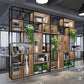9.84"W Bookcase Industrial Style Open Back Bookcase for Home Study Room Office Clearhalo 'Bookcases' 'furn' 'furn_bookcases' 'Furniture' 'furniture_bookcases' 'kitchen' 'kitchen_bookcases' 'Living Room Furniture' 'Office Furniture' 4823115