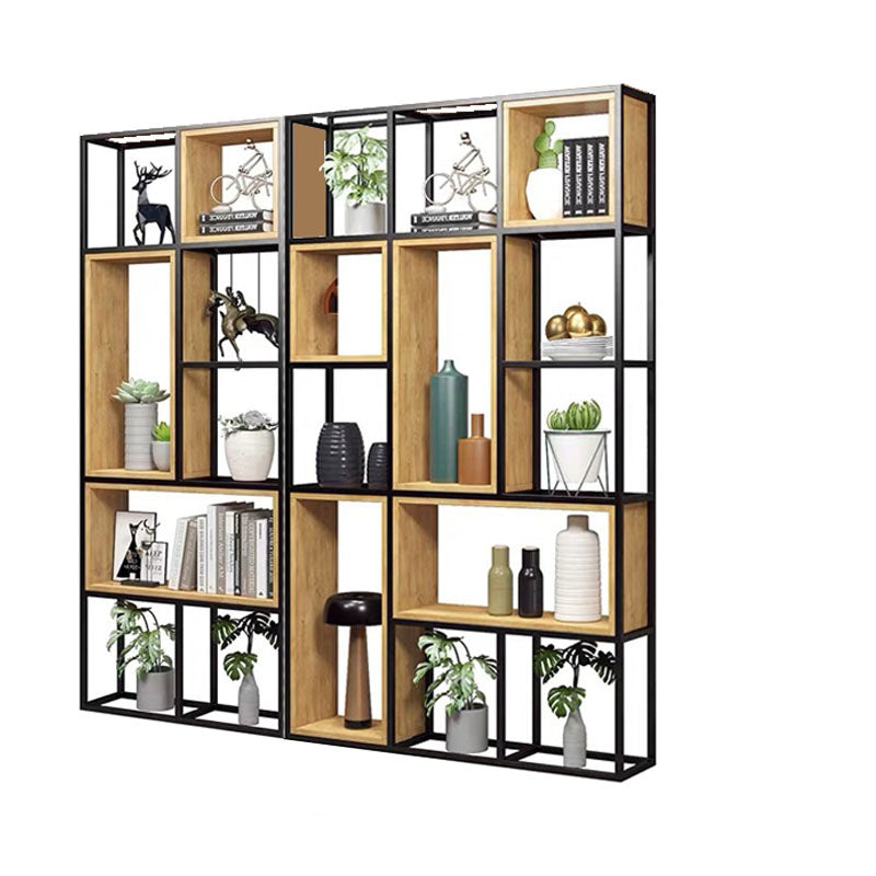 9.84"W Bookcase Industrial Style Open Back Bookcase for Home Study Room Office 78.7"L x 9.8"W x 78.7"H Clearhalo 'Bookcases' 'furn' 'furn_bookcases' 'Furniture' 'furniture_bookcases' 'kitchen' 'kitchen_bookcases' 'Living Room Furniture' 'Office Furniture' 4823118