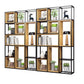 9.84"W Bookcase Industrial Style Open Back Bookcase for Home Study Room Office 94.5"L x 9.8"W x 78.7"H Clearhalo 'Bookcases' 'furn' 'furn_bookcases' 'Furniture' 'furniture_bookcases' 'kitchen' 'kitchen_bookcases' 'Living Room Furniture' 'Office Furniture' 4823125