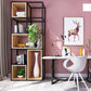 9.84"W Bookcase Industrial Style Open Back Bookcase for Home Study Room Office Clearhalo 'Bookcases' 'furn' 'furn_bookcases' 'Furniture' 'furniture_bookcases' 'kitchen' 'kitchen_bookcases' 'Living Room Furniture' 'Office Furniture' 4823126
