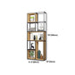 9.84"W Bookcase Industrial Style Open Back Bookcase for Home Study Room Office Clearhalo 'Bookcases' 'furn' 'furn_bookcases' 'Furniture' 'furniture_bookcases' 'kitchen' 'kitchen_bookcases' 'Living Room Furniture' 'Office Furniture' 4823132