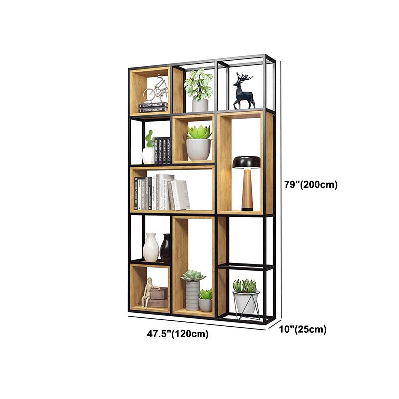 9.84"W Bookcase Industrial Style Open Back Bookcase for Home Study Room Office Clearhalo 'Bookcases' 'furn' 'furn_bookcases' 'Furniture' 'furniture_bookcases' 'kitchen' 'kitchen_bookcases' 'Living Room Furniture' 'Office Furniture' 4823135
