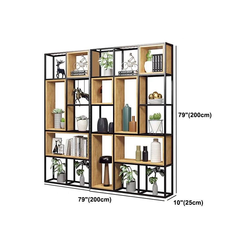 9.84"W Bookcase Industrial Style Open Back Bookcase for Home Study Room Office Clearhalo 'Bookcases' 'furn' 'furn_bookcases' 'Furniture' 'furniture_bookcases' 'kitchen' 'kitchen_bookcases' 'Living Room Furniture' 'Office Furniture' 4823140
