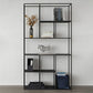 Industrial Metal Open Etagere Bookshelf Vertical Bookshelf for Office Clearhalo 'Bookcases' 'furn' 'furn_bookcases' 'Furniture' 'furniture_bookcases' 'kitchen' 'kitchen_bookcases' 'Living Room Furniture' 'Office Furniture' 4823145