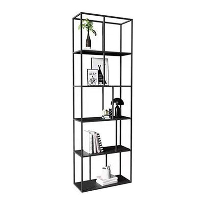 Industrial Metal Open Etagere Bookshelf Vertical Bookshelf for Office 23.6"L x 11.8"W x 70.9"H Clearhalo 'Bookcases' 'furn' 'furn_bookcases' 'Furniture' 'furniture_bookcases' 'kitchen' 'kitchen_bookcases' 'Living Room Furniture' 'Office Furniture' 4823153