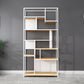 11.81"W Bookcase Industrial Style Open Back Bookcase for Study Room White Clearhalo 'Bookcases' 'furn' 'furn_bookcases' 'Furniture' 'furniture_bookcases' 'kitchen' 'kitchen_bookcases' 'Living Room Furniture' 'Office Furniture' 4823161
