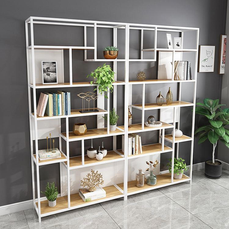 11.81"W Bookcase Industrial Style Open Back Bookcase for Study Room Clearhalo 'Bookcases' 'furn' 'furn_bookcases' 'Furniture' 'furniture_bookcases' 'kitchen' 'kitchen_bookcases' 'Living Room Furniture' 'Office Furniture' 4823171