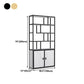 11.81"W Bookcase Glam Style Open Back Bookshelf with Cabinets for Office Home Clearhalo 'Bookcases' 'furn' 'furn_bookcases' 'Furniture' 'furniture_bookcases' 'kitchen' 'kitchen_bookcases' 'Living Room Furniture' 'Office Furniture' 4823197