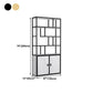 11.81"W Bookcase Glam Style Open Back Bookshelf with Cabinets for Office Home Clearhalo 'Bookcases' 'furn' 'furn_bookcases' 'Furniture' 'furniture_bookcases' 'kitchen' 'kitchen_bookcases' 'Living Room Furniture' 'Office Furniture' 4823198